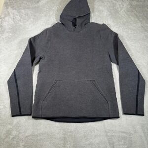 Lululemon Chamber Layer Pullover Mens Small Heathered Black Hooded